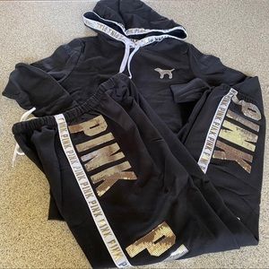 Vs Pink Sequin Bling perfect Pullover sequin bling classic pant joggers